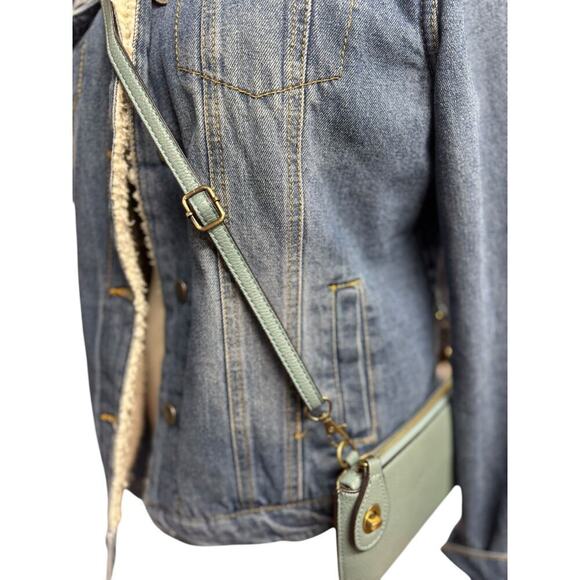 Joy Susan Mini Crossbody Wristlet Clutch In Spa Blue - Picture 11 of 12